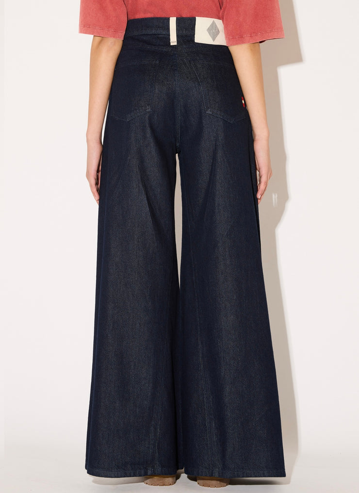 Jeans super flare scuro