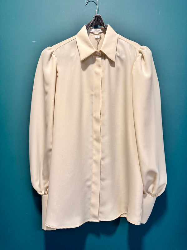 Camicia seta crema