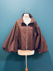 Bomber marrone palloncino