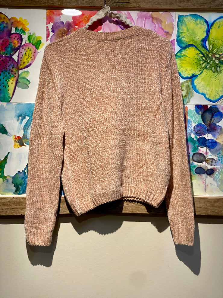 Maglia basica ciniglia nude