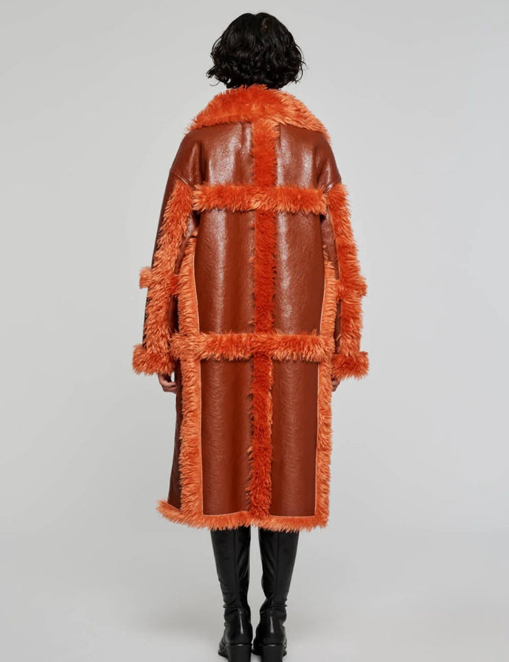 CAPPOTTO LUNGO REVERSIBILE ARANCIONE OOF WEAR