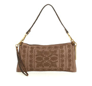 Pochette laserata taupe