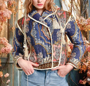 Giacca fantasia coutry chic
