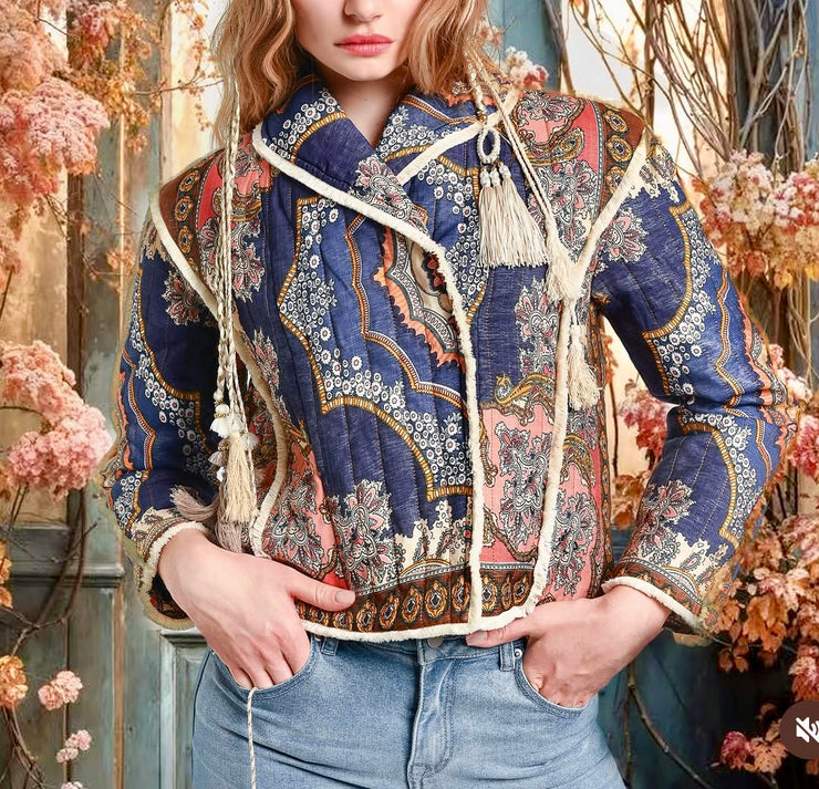 Giacca fantasia coutry chic