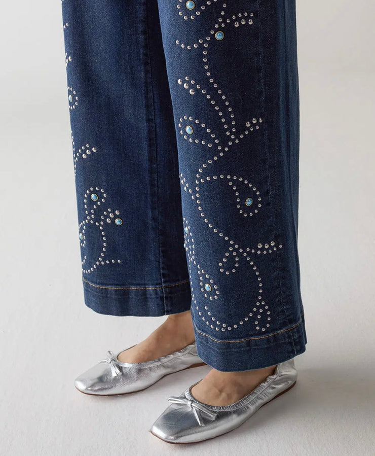 JEANS MARA CROPPED DENIM STRETCH