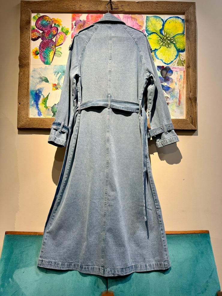 Trench denim chiaro