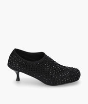 Scarpa strass nero su nero