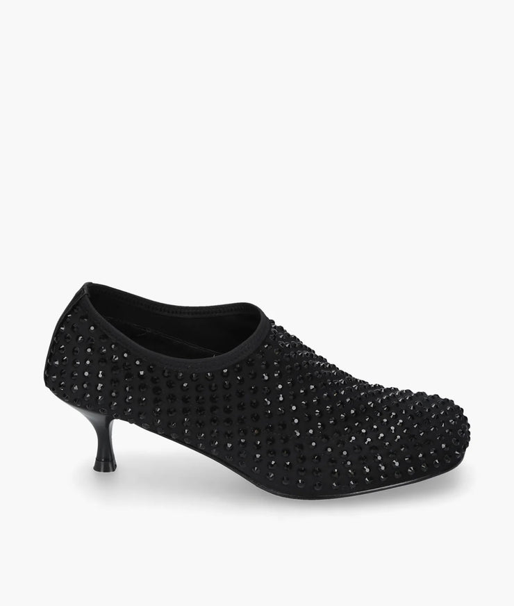 Scarpa strass nero su nero