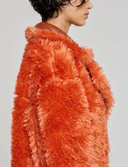 CAPPOTTO LUNGO REVERSIBILE ARANCIONE OOF WEAR