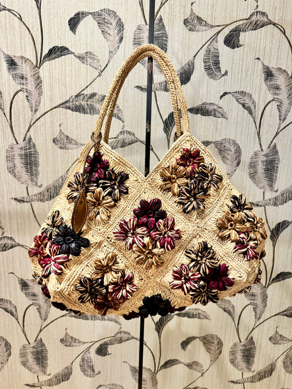 Borsa grande rafia DESIRE multicolor