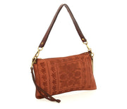 Pochette laserata cognac