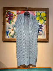 Gilet maglia azzurro