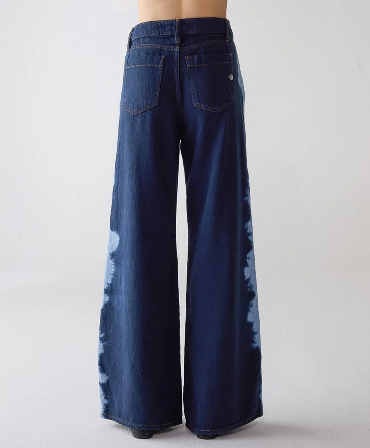 JEANS FIVE WIDE LEG JAPAN DENIM TIE DYE