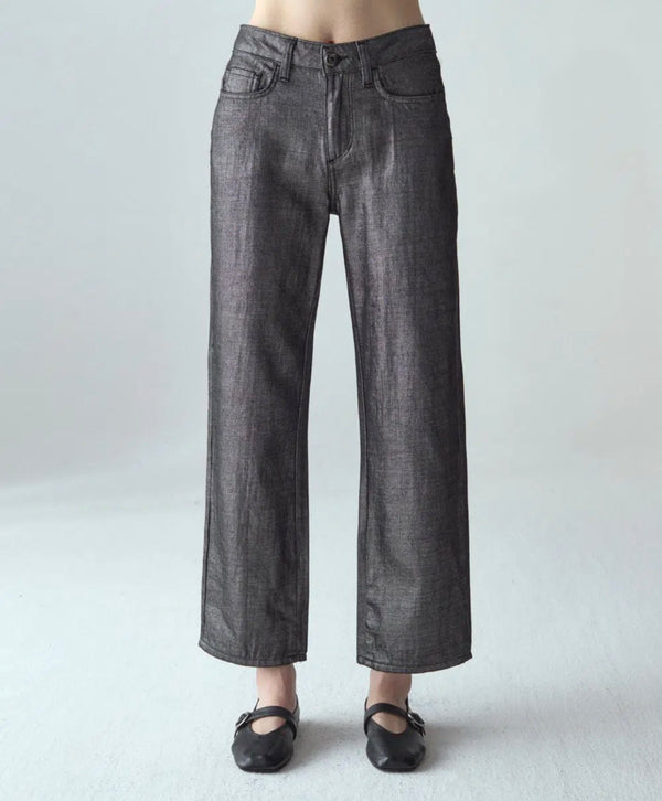 JEANS SOPHIE CROPPED SILVER JAPAN shaft