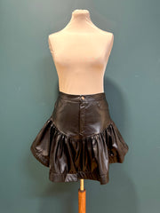 Mini gonna eco pelle nero