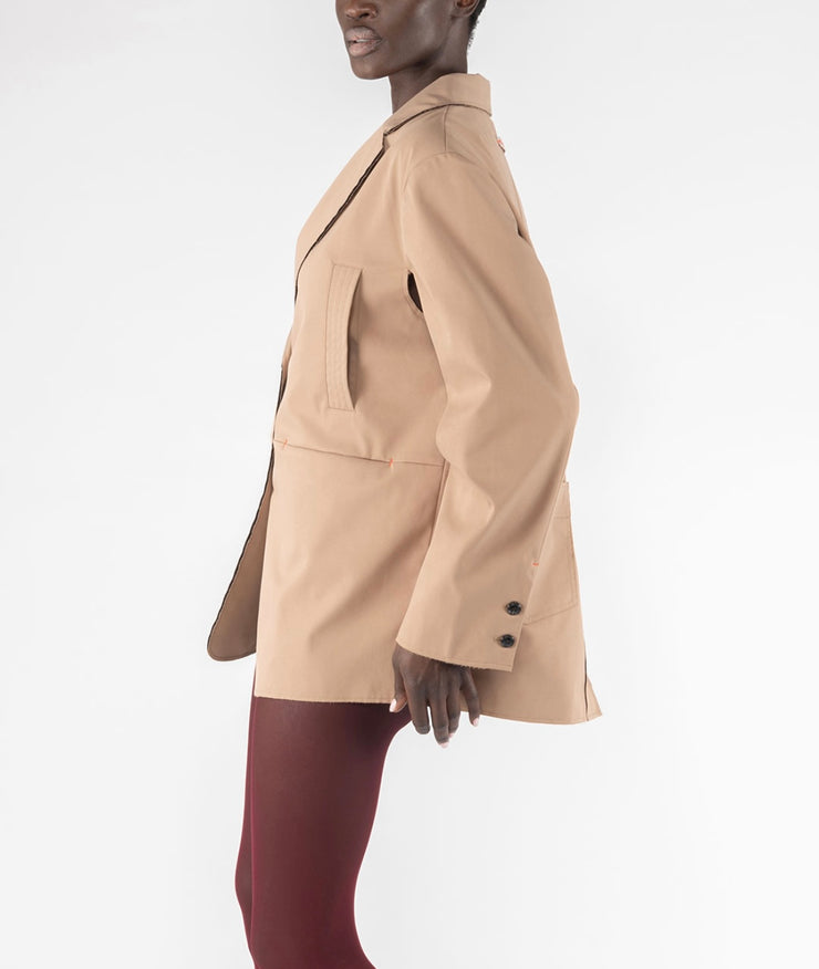 BLAZER IN TESSUTO ACCOPPIATO - CACHI
