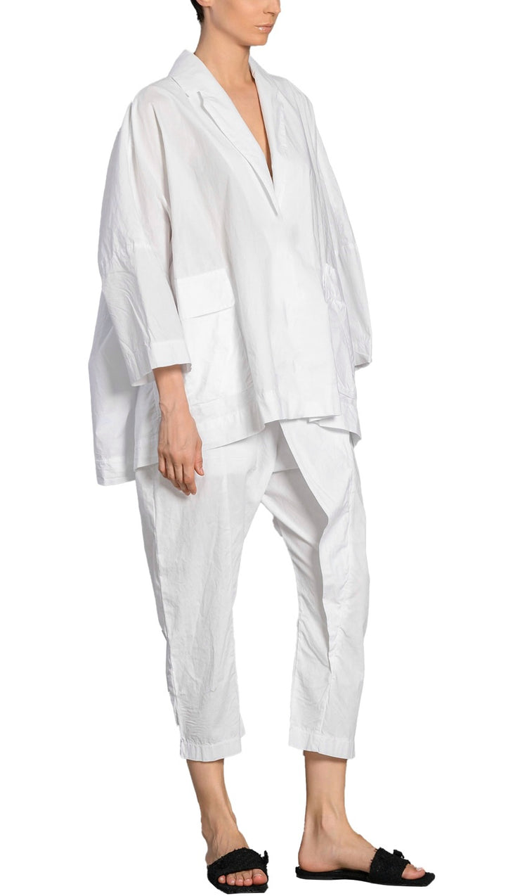 Pantalone bianco baloon