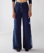 JEANS FIVE WIDE LEG JAPAN DENIM TIE DYE
