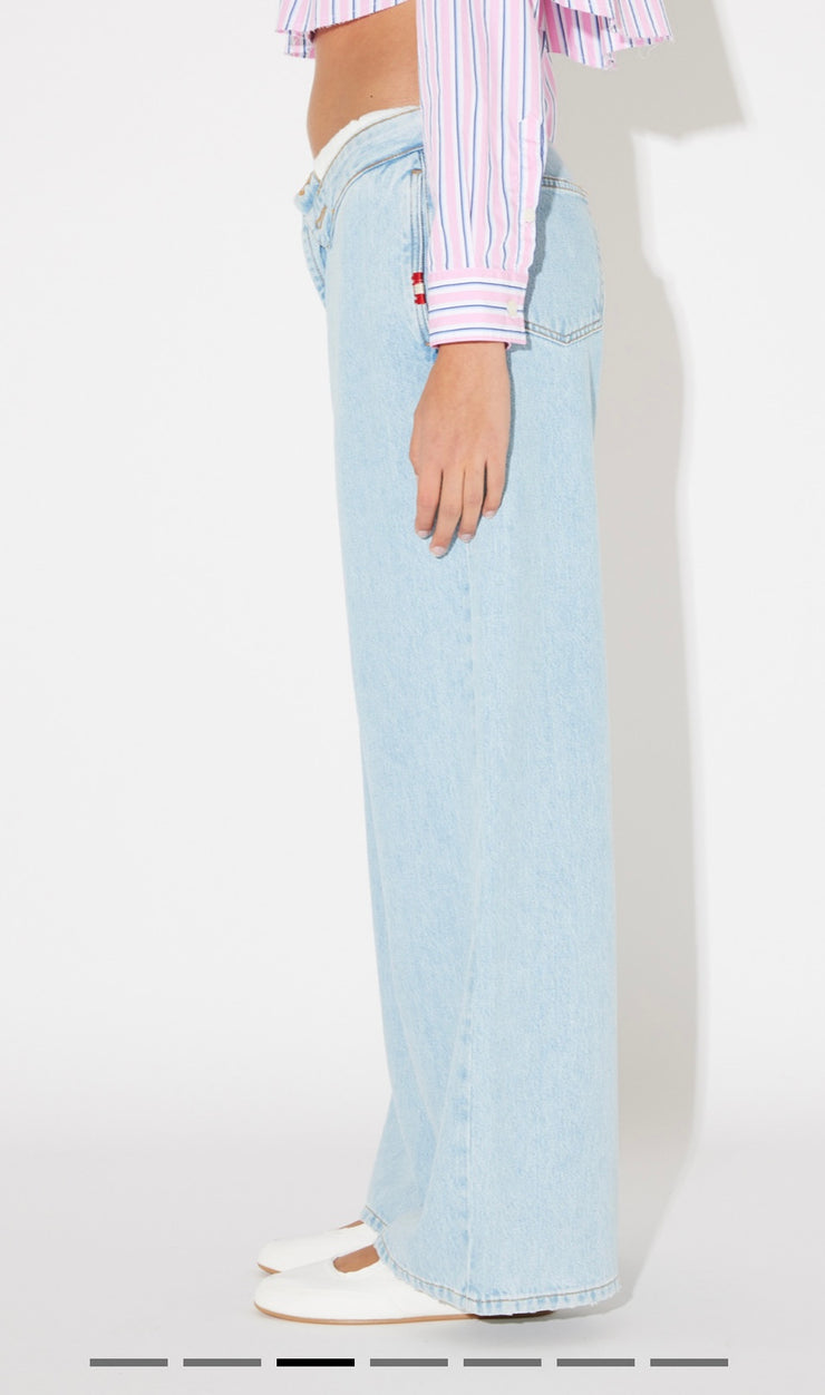 JEANS ROLL UP BLEACH