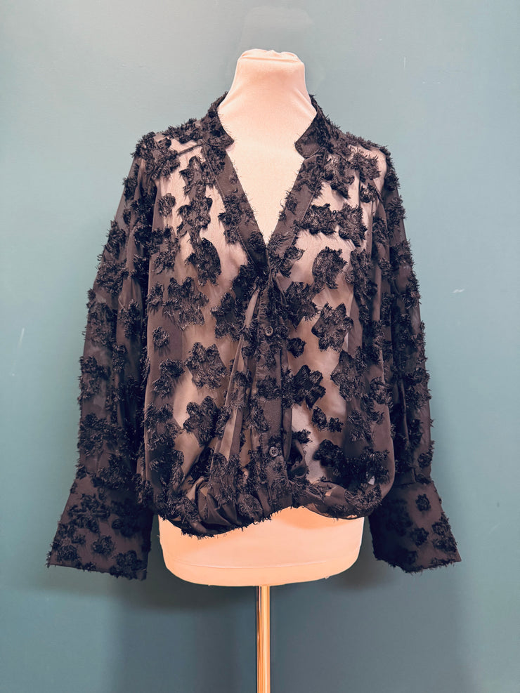 Camicia pipistrello nera