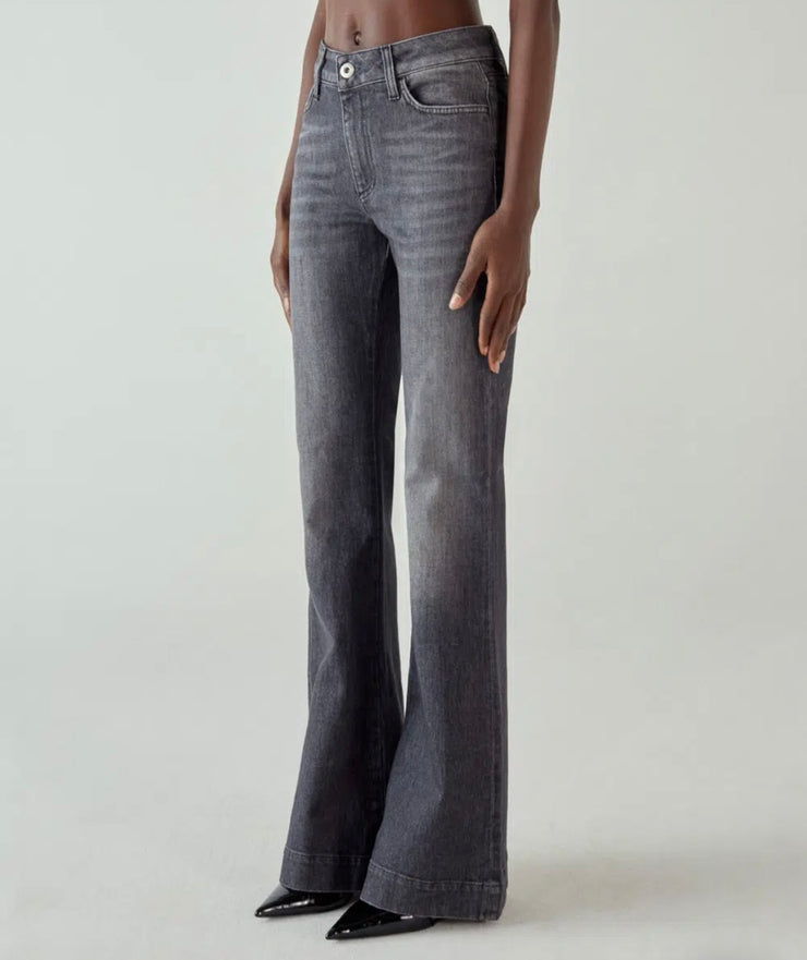 Jeans Lola organic nero shaft