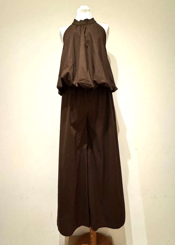 Pantalone palazzo marrone