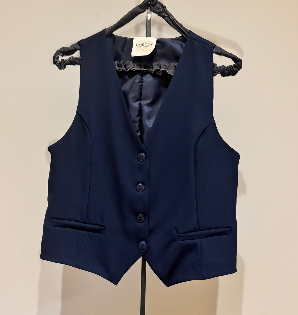 Gilet panciotto Gino blu
