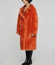 CAPPOTTO LUNGO REVERSIBILE ARANCIONE OOF WEAR