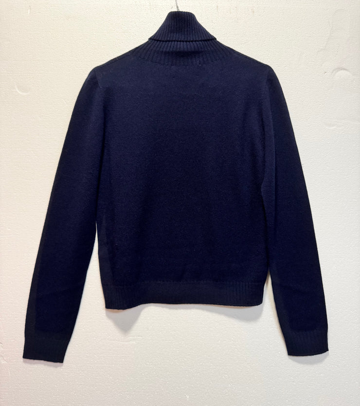 Dolcevita manica lunga blu