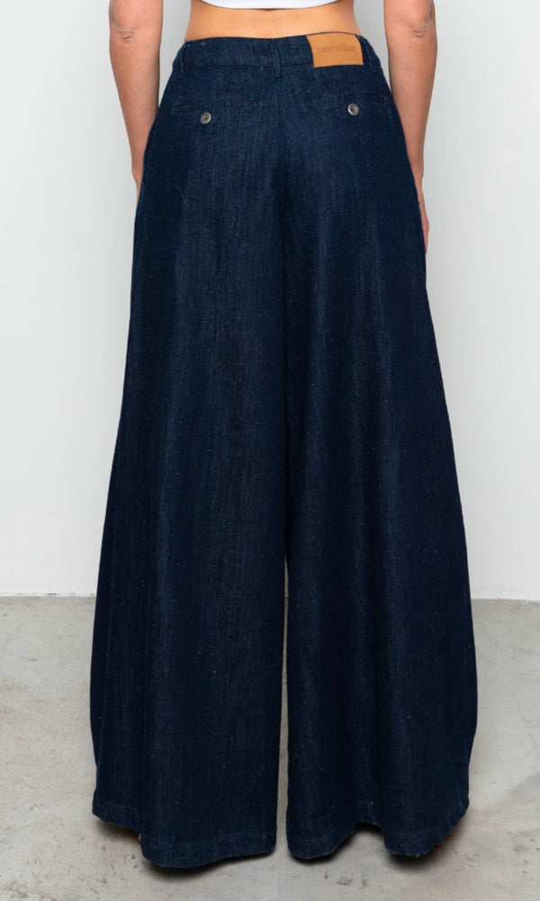 Noir and Bleu Jeans super flare Fabien