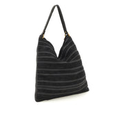 Borsa a spalla maxi Ada pelle nero