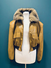 Bomber ecopelle senape