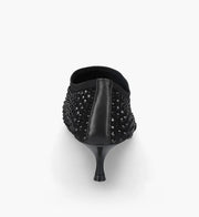 Scarpa strass nero su nero