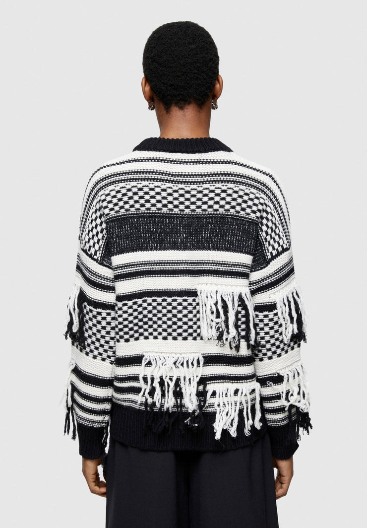 Maglia frange nero oof wear