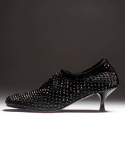Scarpa strass nero su nero