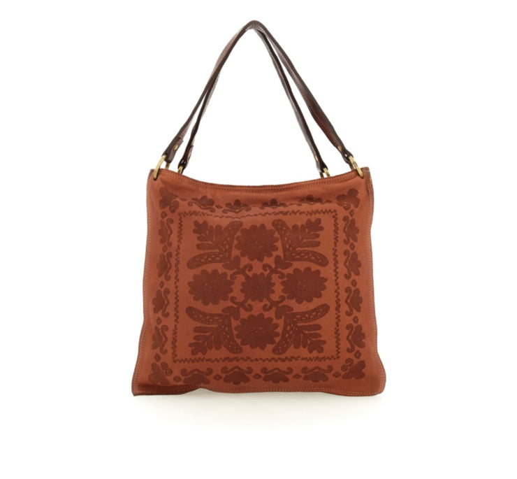 Borsa shopping Clara bruciato in pelle