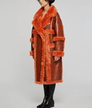 CAPPOTTO LUNGO REVERSIBILE ARANCIONE OOF WEAR