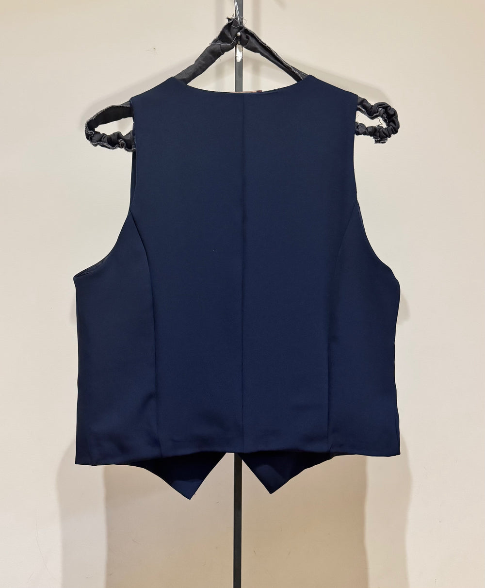 Gilet panciotto Gino blu