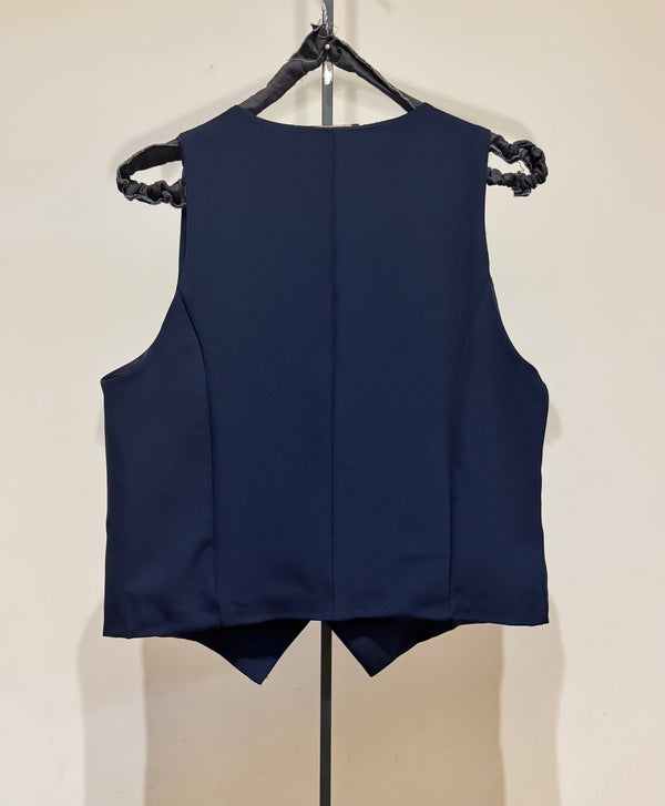 Gilet panciotto Gino blu
