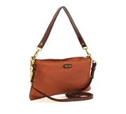 Pochette laserata cognac