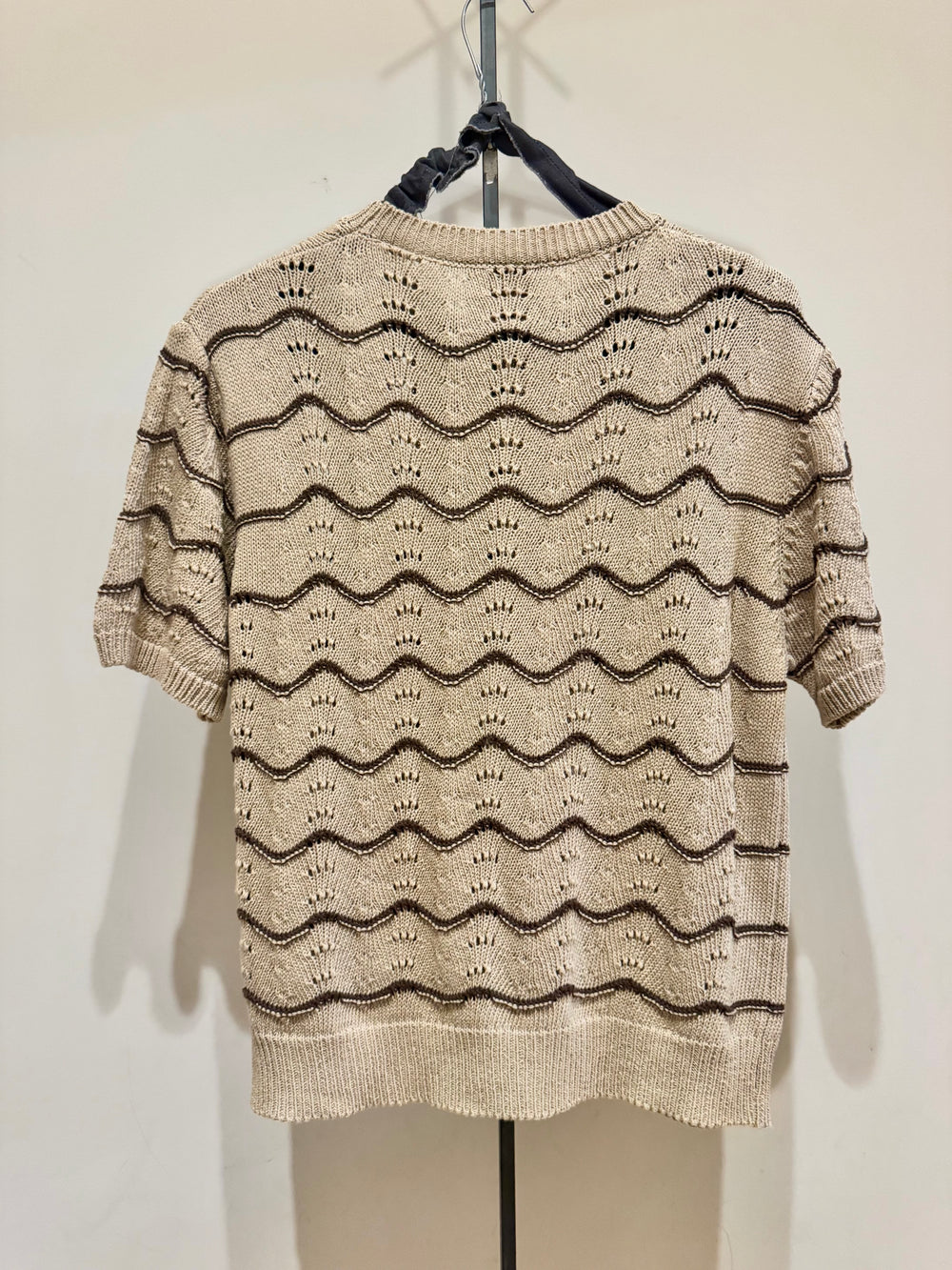 Maglia t-shirt righe caffe’