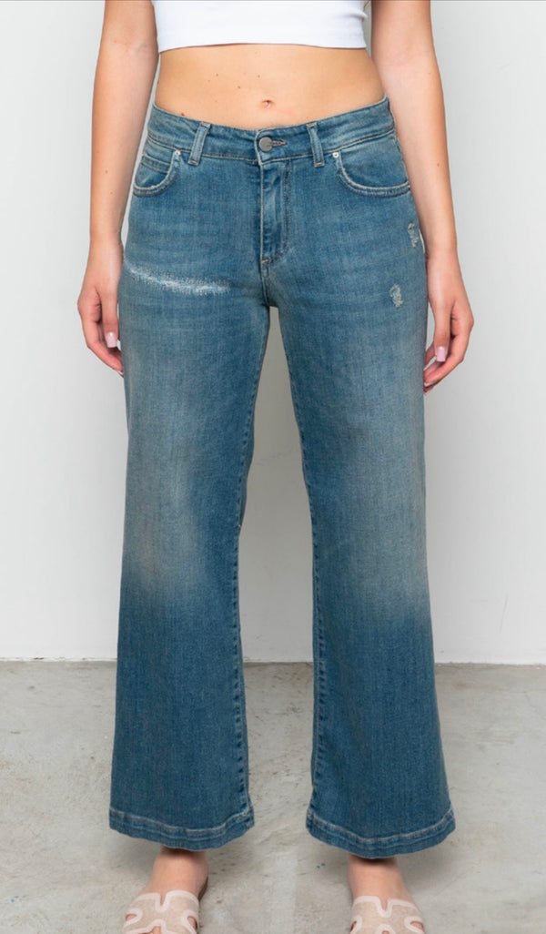 Jeans Denise palazzo cropped