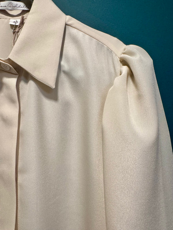 Camicia seta crema