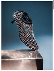 Jewels Scarpa Nera Cry All Over Strass