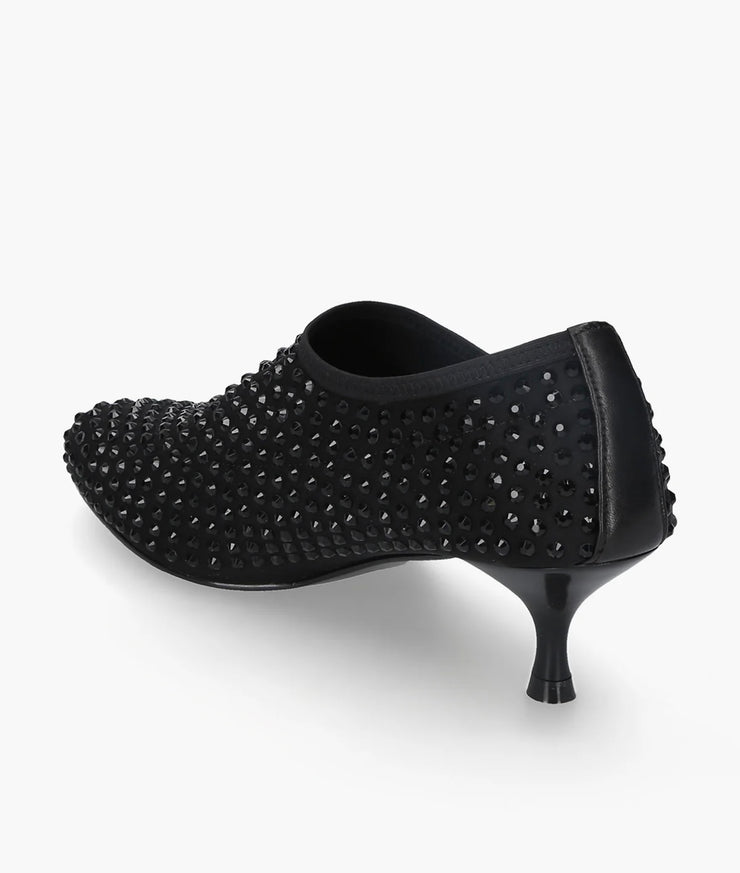 Scarpa strass nero su nero