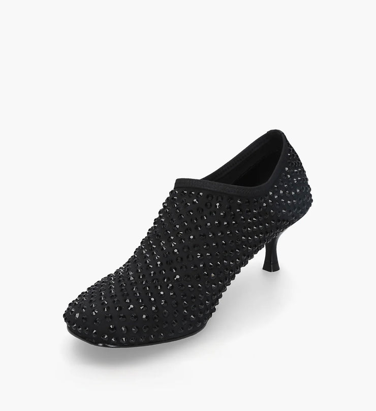 Scarpa strass nero su nero
