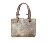 Borsa mini shopper laminato acciaio