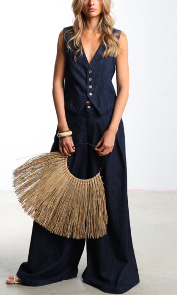 Noir and Bleu Jeans super flare Fabien
