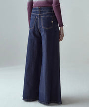 JEANS FARFALLA WIDE LEG DENIM STRETCH shaft