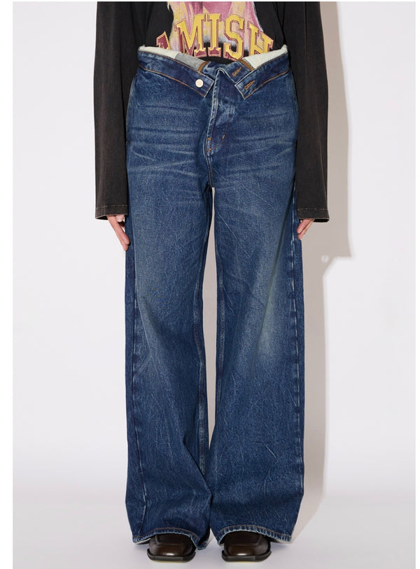 JEANS ROLL UP – AMISH medio scuro